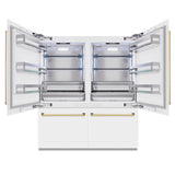 Autograph Edition 72 in. 39.6 cu. ft. French Door Built-In Bottom Freezer Refrigerator with Water Dispensers and Ice Makers - (RBITZWM72G) -