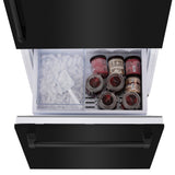 30"16.1 cu. ft. Built-In 2-Door Bottom Freezer Refrigerator with Internal Water and Ice Dispenser in Black Stainless Steel - (RBIVBS30) -