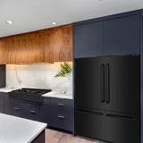 60"32.2 cu. ft. Built-In 4-Door French Door Refrigerator with Internal Water and Ice Dispenser in Black Stainless Steel - (RBIVBS60) -