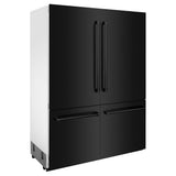 60"32.2 cu. ft. Built-In 4-Door French Door Refrigerator with Internal Water and Ice Dispenser in Black Stainless Steel - (RBIVBS60) -