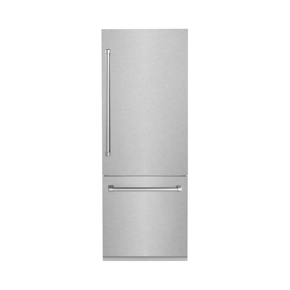 30"16.1 cu. ft. Built-In 2-Door Bottom Freezer Refrigerator with Internal Water and Ice Dispenser in Fingerprint Resistant Stainless Steel - (RBIVSN30) -