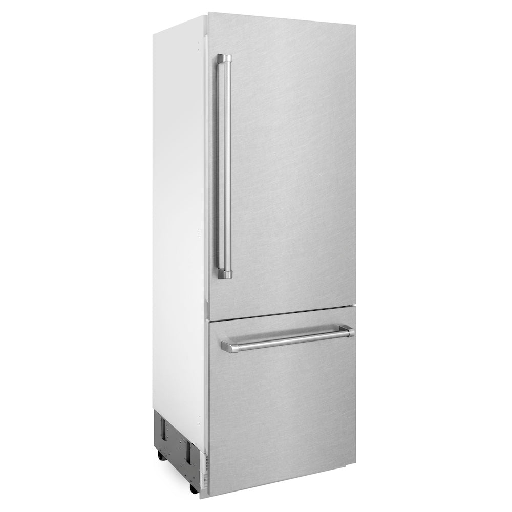 30"16.1 cu. ft. Built-In 2-Door Bottom Freezer Refrigerator with Internal Water and Ice Dispenser in Fingerprint Resistant Stainless Steel - (RBIVSN30) -