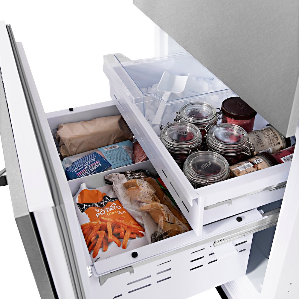 30"16.1 cu. ft. Built-In 2-Door Bottom Freezer Refrigerator with Internal Water and Ice Dispenser in Fingerprint Resistant Stainless Steel - (RBIVSN30) -