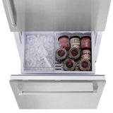 30"16.1 cu. ft. Built-In 2-Door Bottom Freezer Refrigerator with Internal Water and Ice Dispenser in Fingerprint Resistant Stainless Steel - (RBIVSN30) -