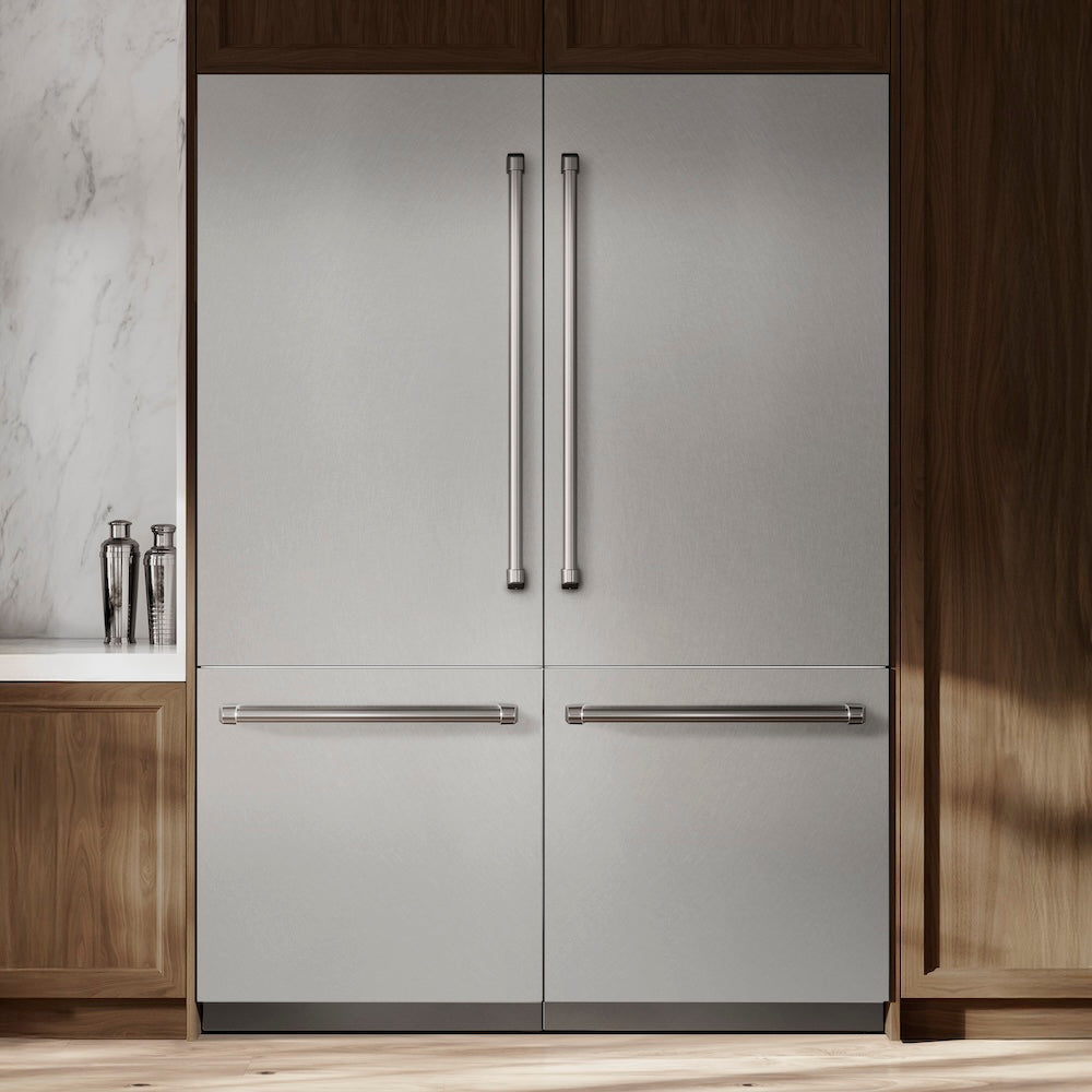 60"32.2 cu. ft. Built-In 4-Door French Door Freezer Refrigerator with Internal Water and Ice Dispenser in Fingerprint Resistant Stainless Steel - (RBIVSN60) -
