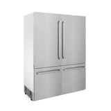 60"32.2 cu. ft. Built-In 4-Door French Door Freezer Refrigerator with Internal Water and Ice Dispenser in Fingerprint Resistant Stainless Steel - (RBIVSN60) -
