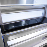 ZLINE Autograph Edition 30 in. 16.1 cu. ft. Panel Ready Built-In Bottom Freezer Refrigerator with Water Dispenser and Ice Maker with Champagne Bronze Accents (RBIVZ-30-CB) - (RBIVZ30CB) -