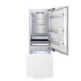 ZLINE Autograph Edition 30 in. 16.1 cu. ft. Panel Ready Built-In Bottom Freezer Refrigerator with Water Dispenser and Ice Maker with Polished Gold Accents (RBIVZ-30-G) - (RBIVZ30G) -
