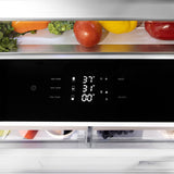 ZLINE Autograph Edition 60 in. 32.2 cu. ft. Panel Ready French Door Built-In Bottom Freezer Refrigerator with Water Dispenser and Ice Maker with Matte Black Accents (RBIVZ-60-MB) - (RBIVZ60MB) -