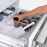 ZLINE Autograph Edition 60 in. 32.2 cu. ft. Panel Ready French Door Built-In Bottom Freezer Refrigerator with Water Dispenser and Ice Maker with Matte Black Accents (RBIVZ-60-MB) - (RBIVZ60MB) -