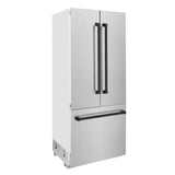 36”Autograph Edition 19.6 cu. ft. Built-in 3-Door French Door Refrigerator with Internal Water and Ice Dispenser in Fingerprint Resistant Stainless Steel with Matte Black Accents - (RBIVZSN36MB) -