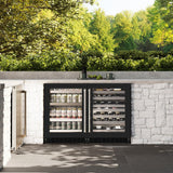 ZLINE 24 in. Touchstone 151 Can Beverage Fridge With Black Matte Glass Door (RBSO-BLM-24) - (RBSOBLM24) -