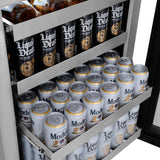 24in. Touchstone 151 Can Beverage Fridge With Stainless Steel Glass Door - (RBSOGS24) -