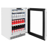 24in. Touchstone 151 Can Beverage Fridge With Stainless Steel Glass Door - (RBSOGS24) -