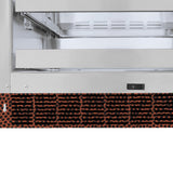 ZLINE 24 in. Touchstone 151 Can Beverage Fridge With Hand Hammered Copper Glass Door (RBSO-HH-24) - (RBSOHH24) -