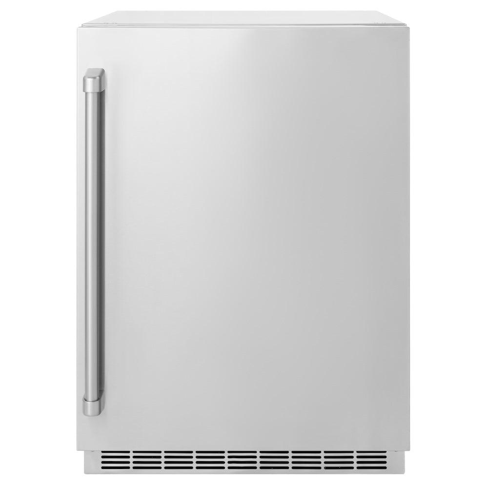 24in. Touchstone 151 Can Beverage Fridge With Solid Stainless Steel Door - (RBSOST24) -