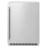 24in. Touchstone 151 Can Beverage Fridge With Solid Stainless Steel Door - (RBSOST24) -
