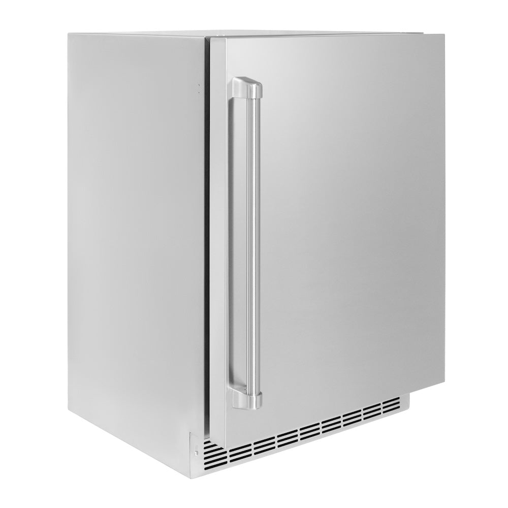 24in. Touchstone 151 Can Beverage Fridge With Solid Stainless Steel Door - (RBSOST24) -