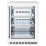 ZLINE 24 in. Touchstone 151 Can Beverage Fridge With White Matte Glass Door (RBSO-WM-24) - (RBSOWM24) -