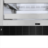 ZLINE Autograph Edition 24 in. Touchstone 151 Can Beverage Fridge With Black Stainless Steel Glass Door And Polished Gold Handle (RBSOZ-BS-24-G) - (RBSOZBS24G) -