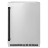 AutographEdition 24 in. Touchstone 151 Can Beverage Fridge With Solid Stainless Steel Door And Matte Black Handle - (RBSOZST24MB) -