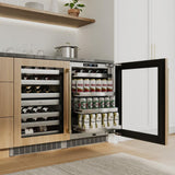 AutographEdition 24 in. Touchstone 151 Can Beverage Fridge With Panel Ready Glass Door And Champagne Bronze Handle - (RBSPOZ24CB) -