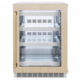 AutographEdition 24 in. Touchstone 151 Can Beverage Fridge With Panel Ready Glass Door And Champagne Bronze Handle - (RBSPOZ24CB) -