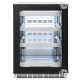 AutographEdition 24 in. Touchstone 151 Can Beverage Fridge With Panel Ready Glass Door And Champagne Bronze Handle - (RBSPOZ24CB) -