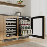 AutographEdition 24 in. Touchstone 151 Can Beverage Fridge With Panel Ready Glass Door And Matte Black Handle - (RBSPOZ24MB) -