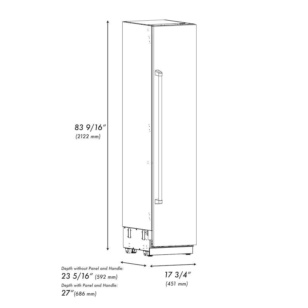 18 in. 8.6 cu. ft. Right Hinge Column Freezer - (RCFVR30418) -