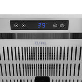 ZLINE 24 in. Touchstone 168 Can Outdoor-Rated Dual Refrigerator Drawer with Black Matte Doors (RDSO-BLM-24) - (RDSOBLM24) -