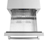 ZLINE 24 in. Touchstone 168 Can Outdoor-Rated Dual Refrigerator Drawer with DuraSnow® Stainless Steel Doors (RDSO-SN-24) - (RDSOSN24) -
