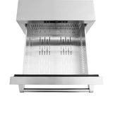 ZLINE 24 in. Touchstone 168 Can Outdoor-Rated Dual Refrigerator Drawer with Stainless Steel Doors (RDSO-ST-24) - (RDSOST24) -