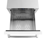 ZLINE 24 in. Touchstone 168 Can Outdoor-Rated Dual Refrigerator Drawer with White Matte Doors (RDSO-WM-24) - (RDSOWM24) -