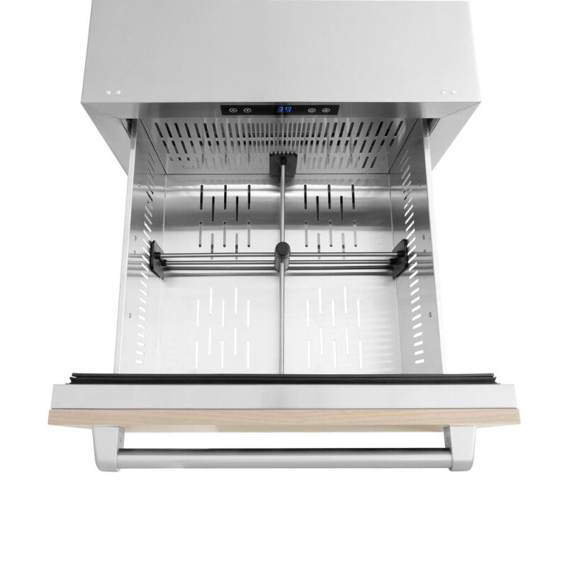 ZLINE 24 in. Touchstone 168 Can Outdoor-Rated Dual Refrigerator Drawer with Panel-Ready Doors (RDSPO-24) - (RDSPO24) -