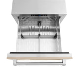 ZLINE 24 in. Touchstone 168 Can Outdoor-Rated Dual Refrigerator Drawer with Panel-Ready Doors (RDSPO-24) - (RDSPO24) -