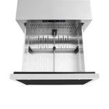 ZLINE 24 in. Touchstone 168 Can Outdoor-Rated Dual Refrigerator Drawer with Panel-Ready Doors (RDSPO-24) - (RDSPO24) -