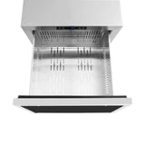 ZLINE Autograph Edition 24 in. Touchstone 168 Can Outdoor-Rated Dual Refrigerator Drawer with Panel-Ready Doors and Champagne Bronze Handles (RDSPOZ-24-CB) - (RDSPOZ24CB) -