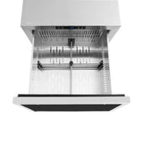 ZLINE Autograph Edition 24 in. Touchstone 168 Can Outdoor-Rated Dual Refrigerator Drawer with Panel-Ready Doors and Matte Black Handles (RDSPOZ-24-MB) - (RDSPOZ24MB) -