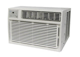 Comfort-Aire REG-81R01 8,000 BTU window air conditioner with electric heat, left-facing view