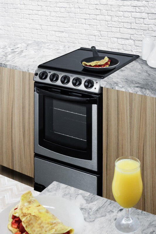 20" Wide Electric Smooth-top Range - (REX2071SSRT)