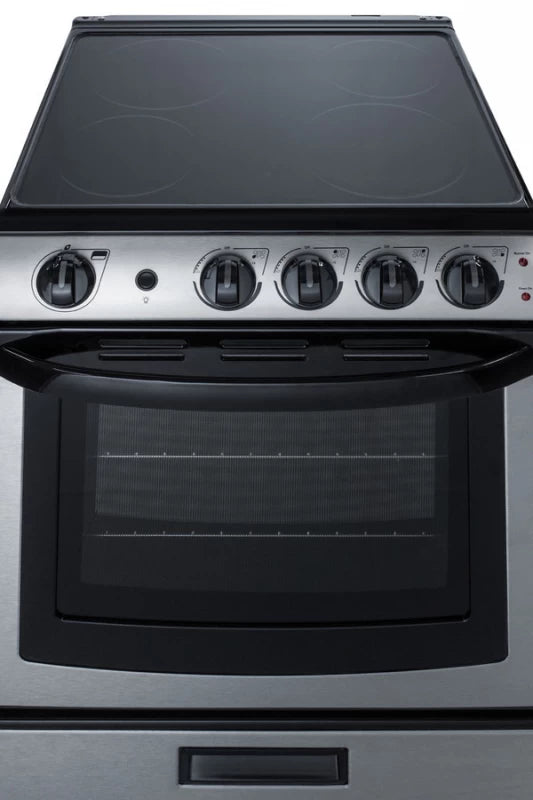 24" Wide Electric Smooth-top Range - (REX2451SSRT)