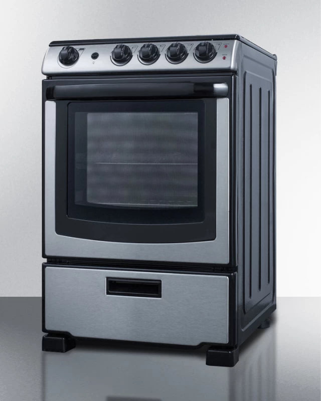 24" Wide Electric Smooth-top Range - (REX2451SSRT)