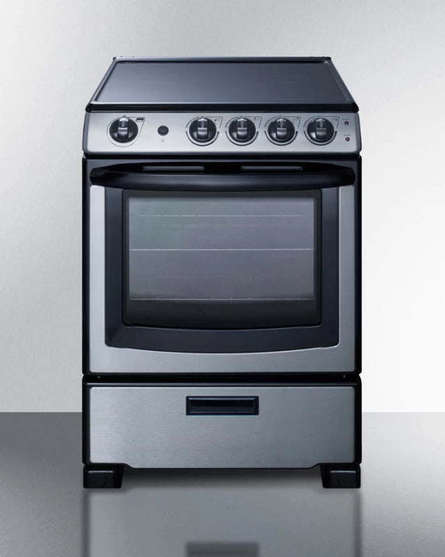 24" Wide Electric Smooth-top Range - (REX2451SSRT)
