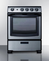 24" Wide Electric Smooth-top Range - (REX2451SSRT)