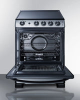 24" Wide Electric Range & Convertible Hood - (REXH24RSS)
