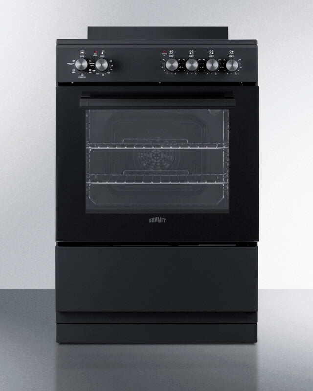 24" Wide Electric Smooth-Top Range - (REXT24BL)