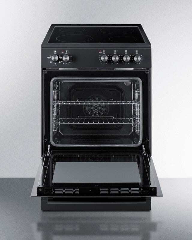 24" Wide Electric Smooth-Top Range - (REXT24BL)