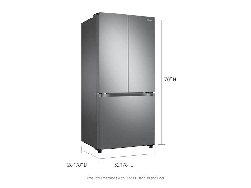 18 cu. ft. Smart Counter Depth 3-Door French Door Refrigerator in Stainless Look - (RF18A5101S9AA)