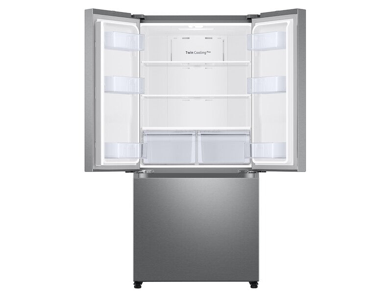 18 cu. ft. Smart Counter Depth 3-Door French Door Refrigerator in Stainless Look - (RF18A5101S9AA)